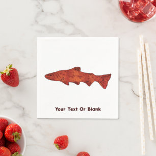 Guardanapo De Papel Rustic Trout
