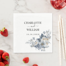 Guardanapo De Papel rustic watercolor illustration of a floral 