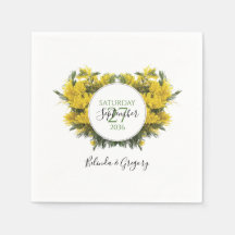 Rustic Wattle Acacia Wedding