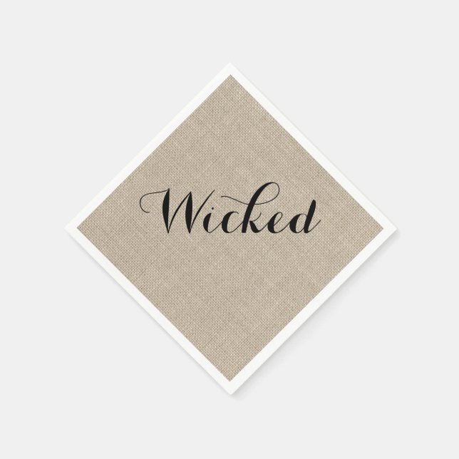 Guardanapo De Papel Rustic Wicked Halloween Napkin (Canto)