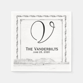 Guardanapo De Papel Rustic Winter Wonderland Wedkins