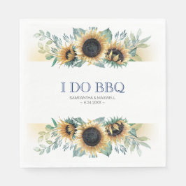 Guardanapo De Papel Rústico País Girassol Eu Faço CHURRASCO