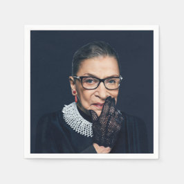 Guardanapo De Papel Ruth Bader Ginsburg com Luvas