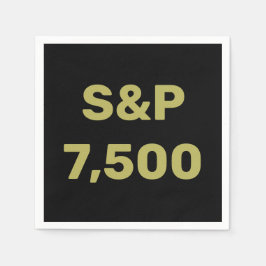 Guardanapo De Papel S&P 7,500 Level Stock Market Index Celebration