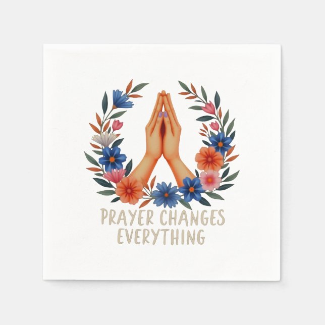 Guardanapo De Papel 🌺 : Sacred Bloom of Prayer (Frente)