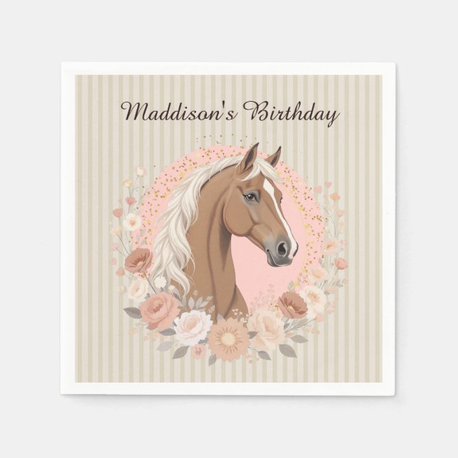 Guardanapo De Papel Saddle Up Horse Party (Frente)