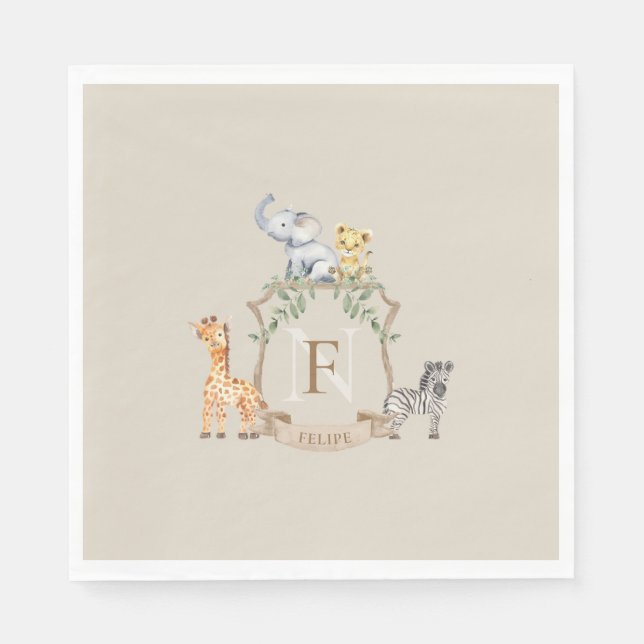 Guardanapo De Papel Safari Crest (Frente)