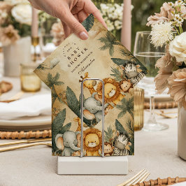 Guardanapo De Papel Safari Forest Creatures Baby Shower