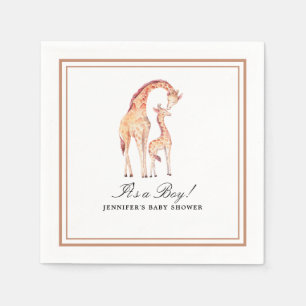 Guardanapo De Papel Safari Giraffe Watercolor Paper