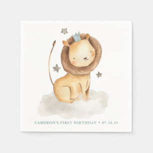 Guardanapo De Papel Safari Watercolor Aniversário de criança