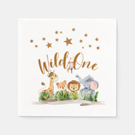 Guardanapo De Papel Safari Wild One Birthday