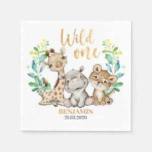 Guardanapo De Papel Safari Wild One Napkins