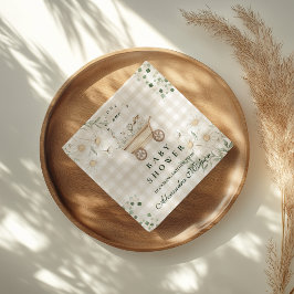 Guardanapo De Papel Sage Daisy Silly Goose Baby Shower