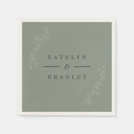 Guardanapo De Papel Sage Dream Weding Napkins