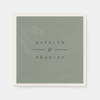 Guardanapo De Papel Sage Dream Weding Napkins