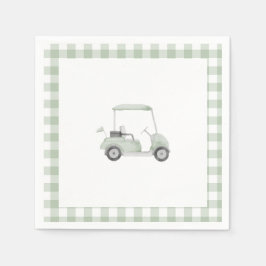 Guardanapo De Papel Sage green golf chá de fraldas napkin
