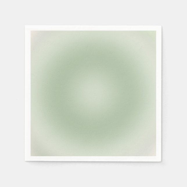 Guardanapo De Papel Sage Green Gradient Aura (Frente)