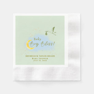 Guardanapo De Papel Sage Green Starlit Baby Boy Entrega Especial