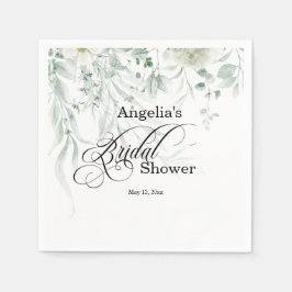 Guardanapo De Papel Sage Greenery Bridal Shower