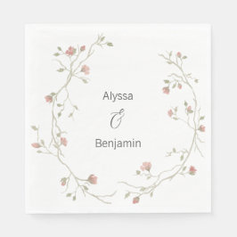 Guardanapo De Papel Sage Personalizado e Casamento Boêmiano Escamudo N