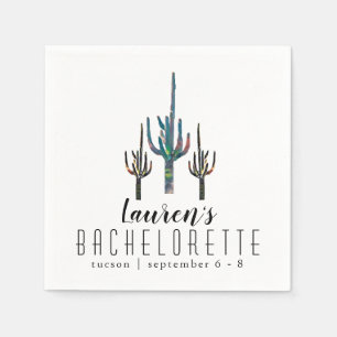 Guardanapo De Papel Saguaro Cactus Bachelorette Personalizado