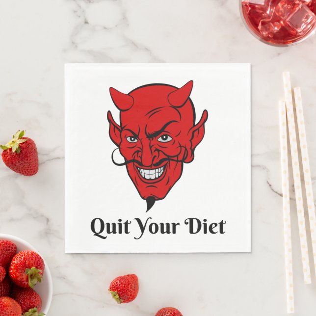 Guardanapo De Papel Sai da Satã do Diet Devil (Insitu)