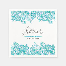 Guardanapo De Papel Sala azul-turquesa