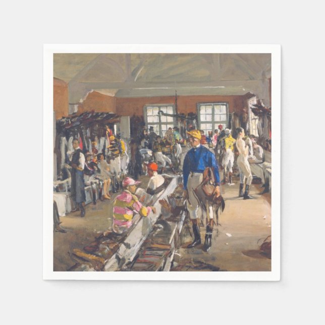 Guardanapo De Papel Sala de camas dos Jockeys em Ascot Racecril (Frente)