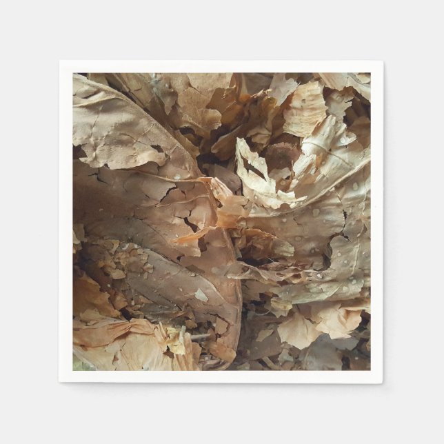 Guardanapo De Papel Salão de Charutos de Folha de Tabaco (Frente)