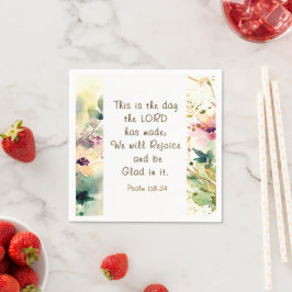 Guardanapo De Papel Salmo 118:24 Este é o dia em que o Senhor fez Bíbl