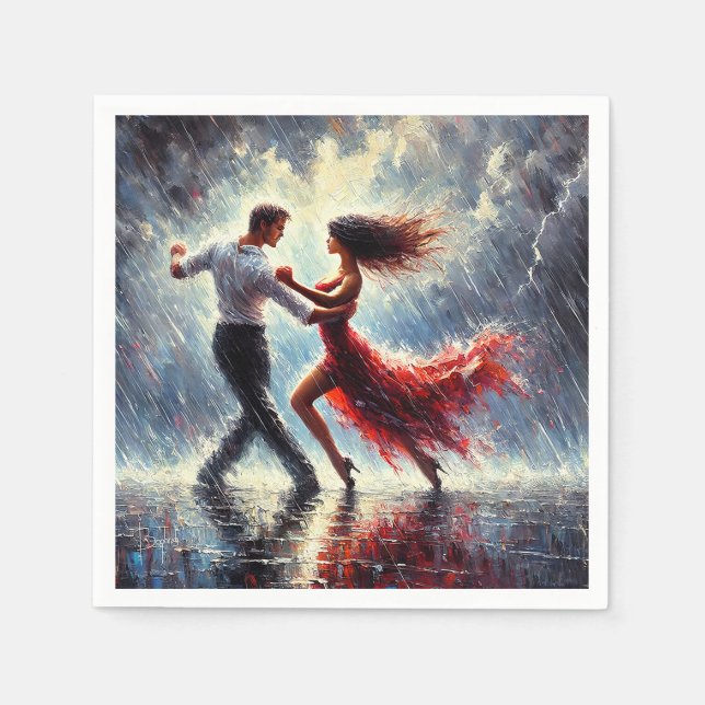 Guardanapo De Papel Salsa dance (Frente)