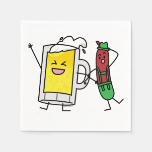 Guardanapo De Papel Salsicha de cerveja Octoberfest Oktoberfest