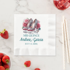 Guardanapo De Papel Saltos altos de Quinceanera