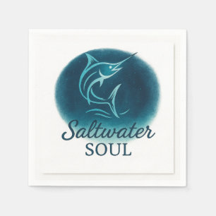 Guardanapo De Papel Saltwater Soul Marlin Paper Napkin