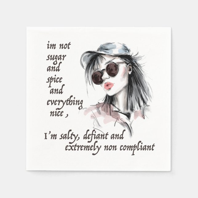 Guardanapo De Papel Salty e Defiant (Frente)