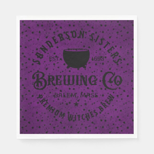 Guardanapo De Papel Sanderson Sisters Breaking Company (Frente)