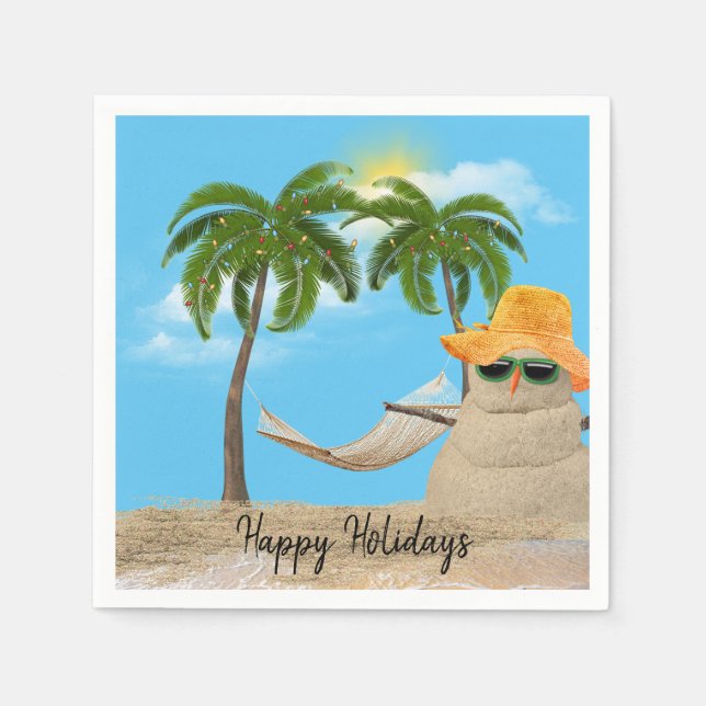 Guardanapo De Papel Sandman De Natal Com Hammock Napkins (Frente)