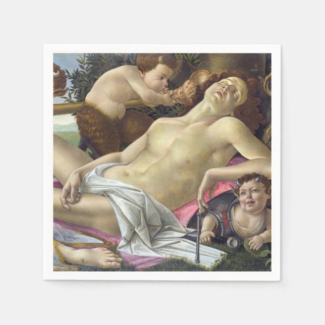 Guardanapo De Papel Sandro Botticelli - Vênus e Marte, lado direito (Frente)