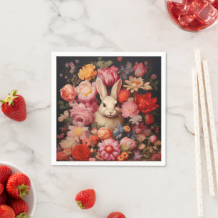 Guardanapo De Papel Sangue de Primavera de coelhinhos de galinha