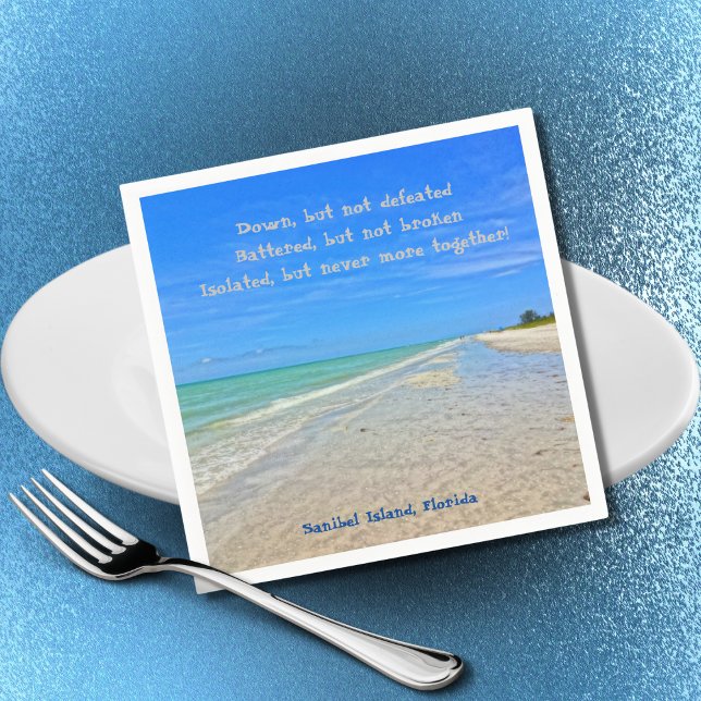 Guardanapo De Papel Sanibel Island Beach Florida Pre Hurricane Ian (Criador carregado)