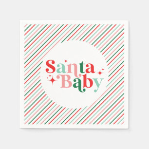 Guardanapo De Papel Santa Baby chá de bebê de Natal