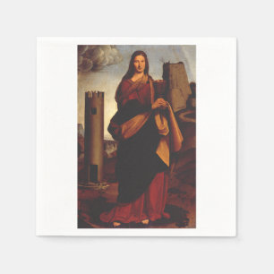 Guardanapo De Papel Santa Bárbara por Giovanni Antonio Boltraffio