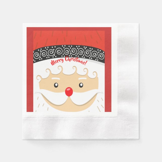 Guardanapo De Papel Santa Claus Selfie (Frente)