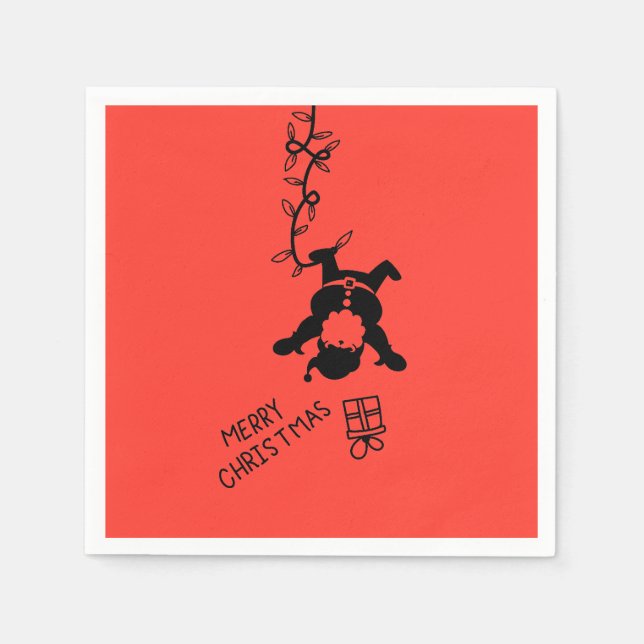 Guardanapo De Papel Santa Distribution Gifts (Frente)