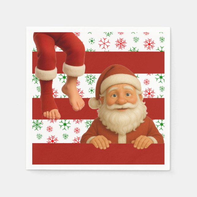 Guardanapo De Papel Santa Face | North Pole Spirits Christmas  (Frente)