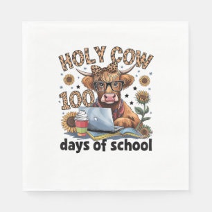 Guardanapo De Papel Santa Vaca 100 Dias De Escola 100º Dia De Teac Mai
