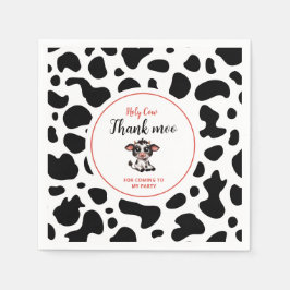 Guardanapo De Papel santa vaca obrigado moo para vir