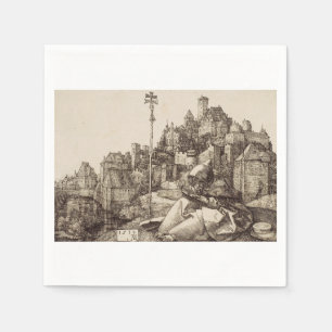 Guardanapo De Papel Santo Antônio Lendo por Albrecht Durer