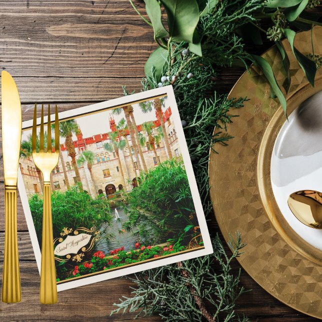 Guardanapo De Papel Santo Augustine Florida Lightner Museum & Gardens (Criador carregado)