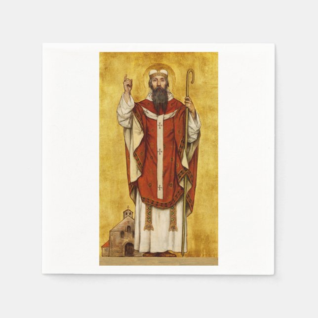 Guardanapo De Papel Santo Boniface por Albrecht de Vriendt (Frente)